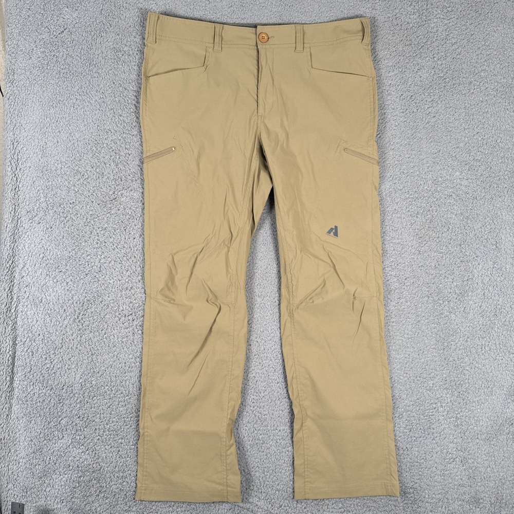 Eddie Bauer First Ascent Pants Mens 36x32 (38x32)  Tan Guide Pro Hiking